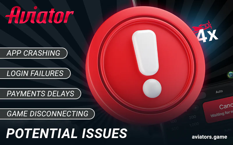 What errors can occur with the Aviator app