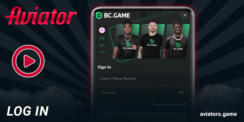 Log in to your account in the Aviator app to play for real money